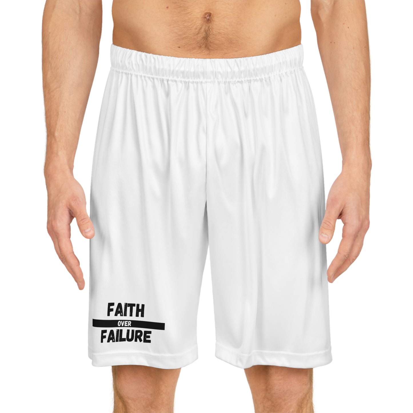 Faith Over Failure Basketball Shorts